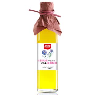  [招财鱼]冷初榨亚麻籽油250ml【胡麻油/脑力人群/月子油/婴幼儿】