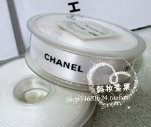 Chanel Chanel contra-dimensional logotipo en blanco y negro clásico blanco de la cinta la sección 1 m de ancho y 5 yuanes