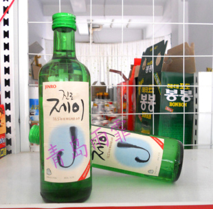  皇冠信誉 韩国进口食品 真妳烧酒 竹炭酒 蒸馏酒360ml 包破损