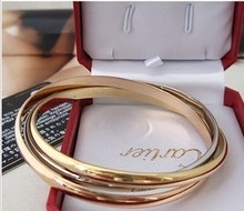 2011 nueva pulsera de Cartier Cartier anillo hembra de titanio de acero Pulsera par de hombres y mujeres