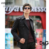 Lazy prince: D&G09春季新款日韩风暴修身双领长款风衣外套
