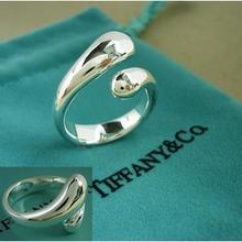 Tiffany Tiffany joyas de plata 925 anillos de comercio de San Valentín Día de las gotas de plata