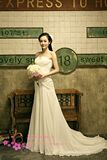 新款婚纱 雪纺婚纱 韩版婚纱 新娘小拖尾婚纱 人气婚纱
