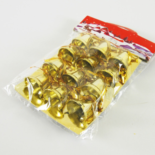  【我结婚】圣诞树挂饰 金色小铃铛 圣诞节饰品 12个装