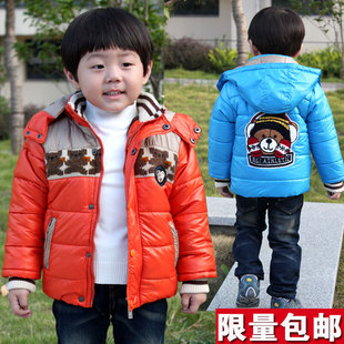  包邮 童装男童冬装加厚棉服反季 宝宝冬款棉衣加厚外套儿童棉袄