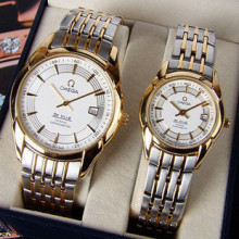 Omega / Omega 2-pin ultra-delgada de oro relojes de moda, par ver toda la franja entre los negocios Mens Watch