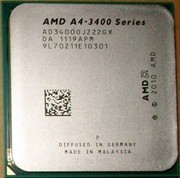 AMD A4 3400 CPU 双核APU FM1接口 主频2.7G 集显HD 6410 秒G1610