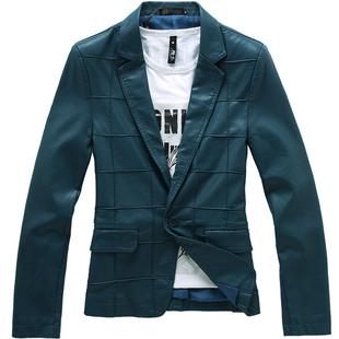  春装新款外套杰克琼斯男士日韩个性高品质水洗PU皮休闲皮衣