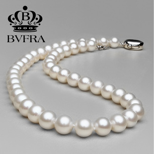  绝世奢华 胜似海珠【宝芙兰 珠宝】珍珠项链 9-10 正圆 AAAA 强光