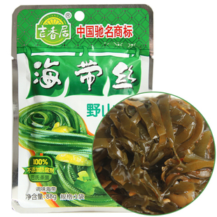  湖南特产 吉香居海带丝野山椒味88g 凋味海带零食 海带丝开袋即食