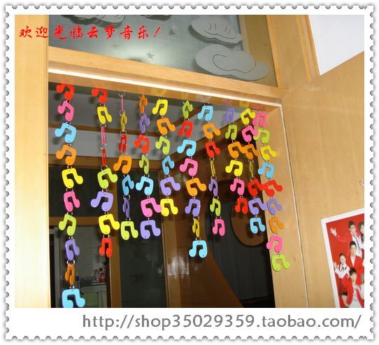 Music accessories Music gifts Colorful Note Pendants Colorful Note door curtainin the Home Fabric , Curtains and curtain accessories , Curtain/Curtain category - from Buy2taobao.com to provide professional Taobao agent buy service
