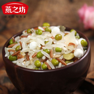  燕之坊正品绿豆百合粥400g|五谷杂粮  营养膳食红米香米真空包装