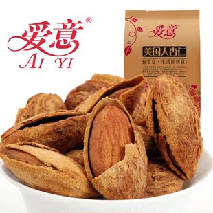 【爱意坚果】特价 零食薄壳 美国大杏仁奶油味218gx2