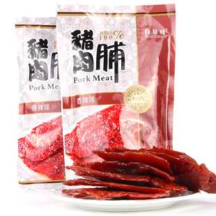  百草味 零食特产 肉脯 蜜汁手撕大片猪肉脯200g袋装【香辣味】