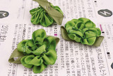 1月新-手工DIY配件.<span class=H>服饰配件</span>.(绿色缎带花) --绽放款 2元/5朵