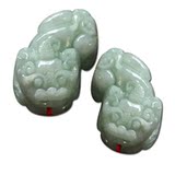 「艾泽拉斯」开光貔貅系列-缅甸玉A货-翡翠貔貅吊坠-情侣款HD