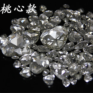  35包邮爱心钻 DIY饰品配件 水晶玻璃钻 手机贴钻 异形钻 特价A09