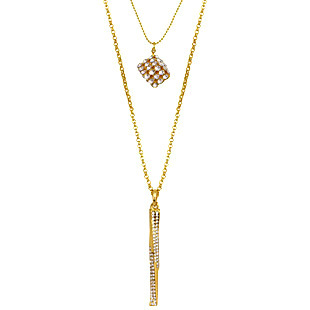 奇趣魔方装饰长项链...