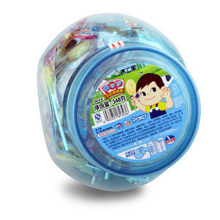  馋嘴屋糖果 牛奶不二家棒棒糖 桶装60支348g/540g可做储钱罐糖