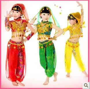 儿童印度舞服装演出服 幼儿民族舞演出服 女童