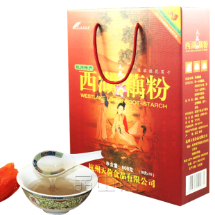  天荷 桂花莲子 西湖藕粉 浙江 杭州特产 藕纯年货小吃 礼盒 608克