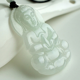2012热卖新品 翡翠玉观音吊坠男款玉佩 大款 天然老坑A货玉器挂件