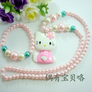  特 儿童饰品 Kitty来啦！儿童 宝宝项链+手链