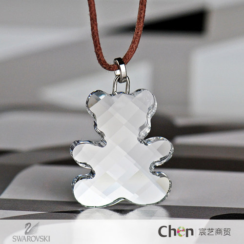 皇冠 施华洛世奇专柜正品878446经典款小熊项链(送手提袋)