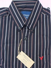 促销 American Eagle/AE/美国鹰全棉男士条纹长袖衬衫 原单品质