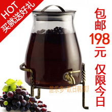泡酒瓶带龙头无铅玻璃 酿酒瓶酿酒器葡萄酒 家用泡酒罐药酒