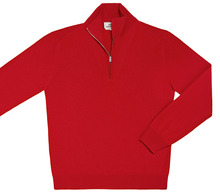 美国代购爱马仕Hermes2012新款男装针织衫大红长袖070120HA453XL