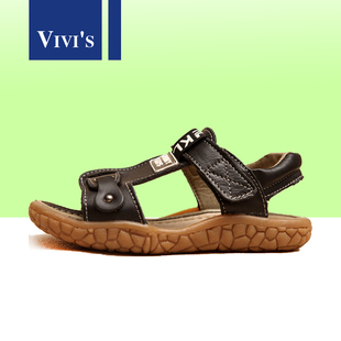  真皮凉鞋男童鞋/防滑牛筋底/男童凉鞋韩版软底/头层牛皮/透气舒适