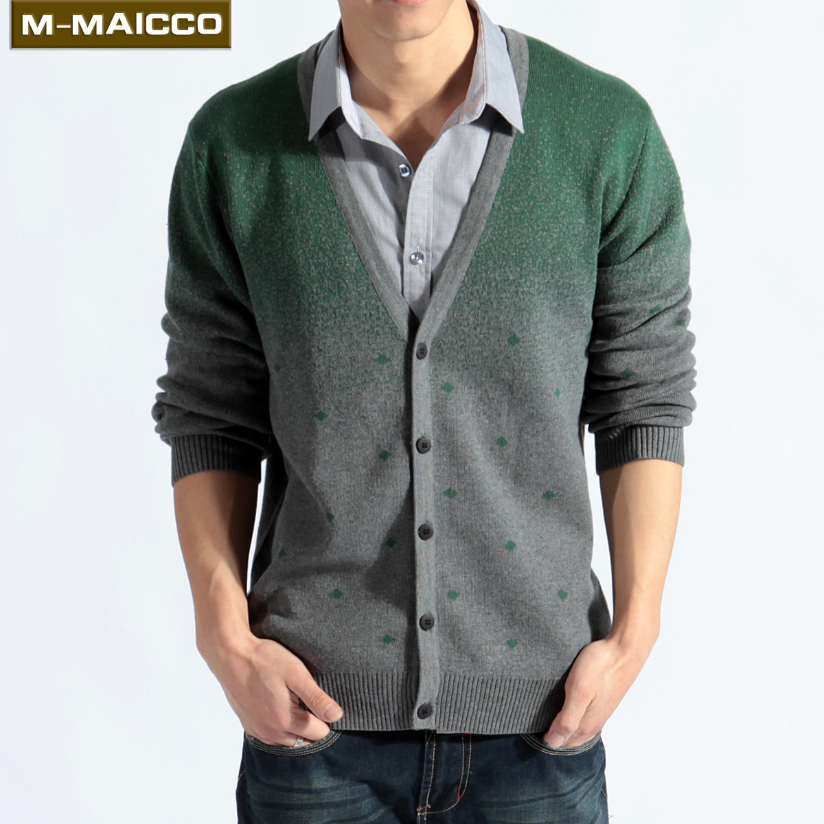 天猫爱立登中老年男装<em>毛衣</em>爸羊毛衫<em>男款老头</em>衫