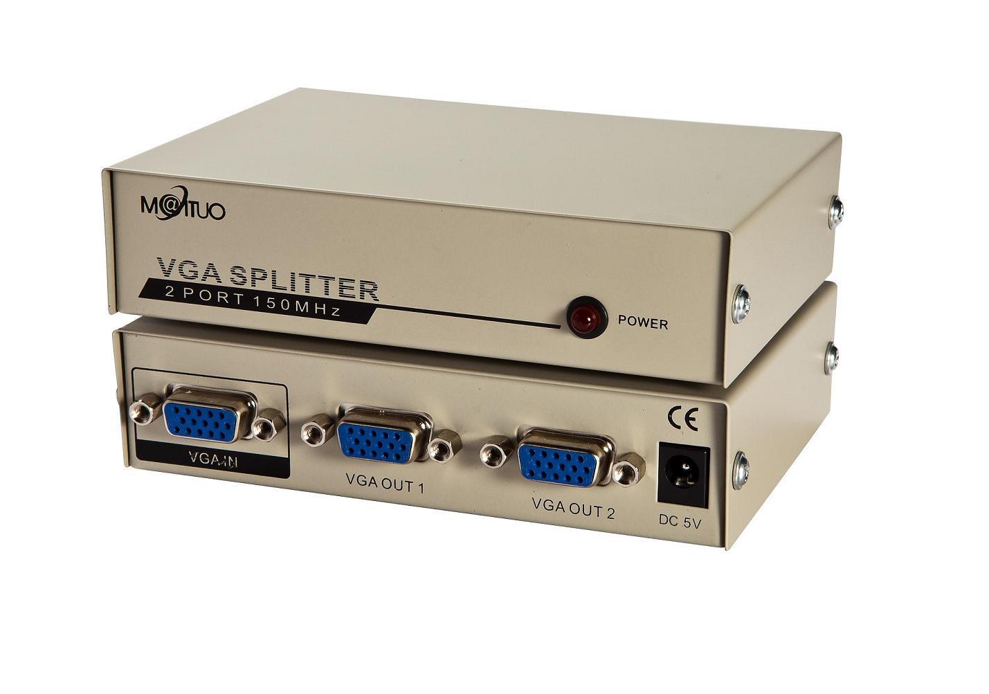 VGA distributor 1-2 road VGA distributor host Two monitor 130HZin the 3C Digital Accessories, Home Appliances Audio Accessories , Splitter/Divider/Taps category - from Buy2taobao.com to provide professional Taobao agent buy service