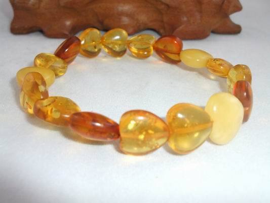 Wisdom Zen ornaments Imported natural Poland Amber heart-shaped Amber color Hand string Amber bracelets Beeswax Braceletin the Jewelry/Diamond/Jade/Gold , Natural amber (New) , Bracelets category - from Buy2taobao.com to provide professional Taobao agent buy service