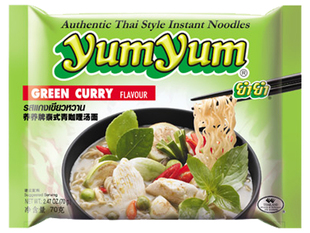  泰国进口方便面 yumyum 速泡面 养养牌 泰式青咖喱汤面 30包包邮