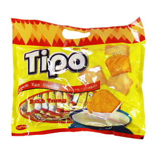 进口零食 正宗Tipo越南面包干300g 巧克力鸡蛋牛奶味饼干