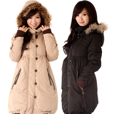 2011新款正品清仓 时尚韩版羽绒服 加厚大码中长款 女式羽绒服