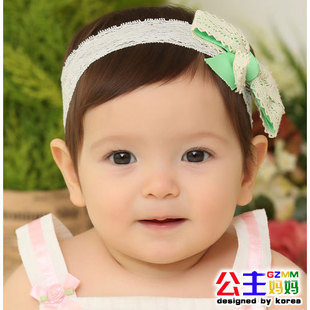  公主妈妈 婴儿头带儿童发带小公主发饰春夏季头饰蕾丝发带3073
