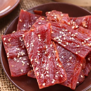 【四件包邮】现烤～香辣黑胡椒芝麻猪肉脯●手撕片250克特产零食