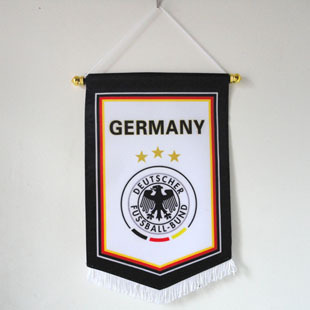 世界杯德国 国家队足球队旗 五角流苏队旗 队标