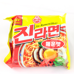  【天猫超市】韩国进口方便面 OTTOGI/不倒翁辣味劲拉面120g/包