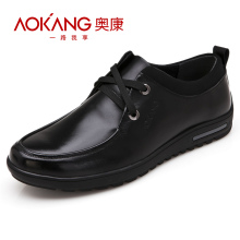 Aokang/奥康 日常休闲鞋 商务男单鞋 英伦系带真牛皮鞋 113311123