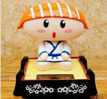 寿司太郎(三文鱼)/汽车装饰/汽车饰品/太阳能公仔