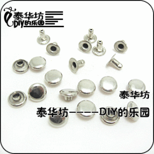  铁钉/DIY配件/DIY撞钉/朋克铆钉/DIY柳钉/圆形钉 8MM 镍色