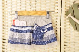  夏款 儿童女童超短裙公主裙蓬蓬裙半身裙 2色入 清仓