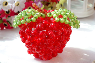 红苹果,平安寓意~纯手工编制,可订不同型号,精