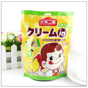  不二家 巧克力夹心型硬质糖果 香蕉味120(140)g