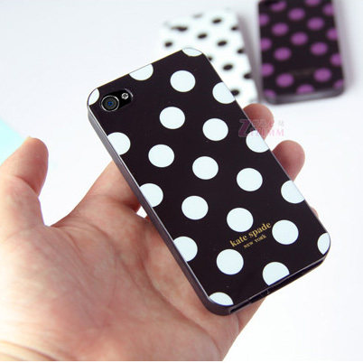 金冠 iPhone 4 波点外壳 手机套 纽约圆点 硅胶保护套 可选