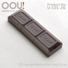 OOU！官方旗舰店！09年融化不了记忆 爱黑巧克力！U盘 U-C01-2G
